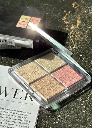 Палетка dior backstage glow face palette 004 rose gold5 фото