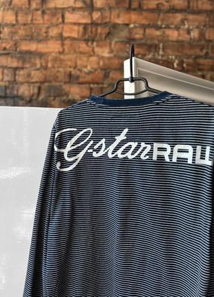 G-star raw men’s big print striped long sleeve top sweatshirt лонгслів, кофта2 фото