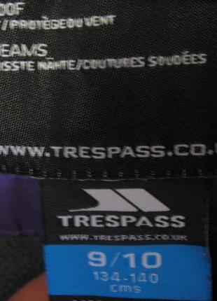Непромокающая куртка-ветровка на флисовой подкладке trespass6 фото