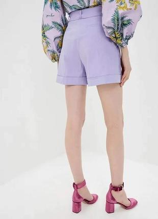 Жіночі шорти pinko (італія), бузкового кольору.2 фото