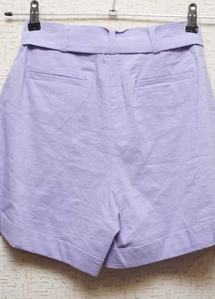 Жіночі шорти pinko (італія), бузкового кольору.6 фото