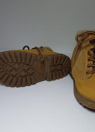 Сапоги детские. ботинки желтые. демисезонные ботинки желтые4 фото