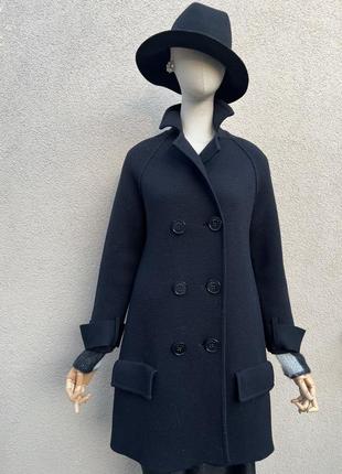 Вінтаж,вовна,чорне трикотаж пальто,кардиган реглан,кофта,люкс бренд,sonia rykiel1 фото