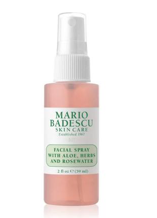Тонизирующий мист mario badescu facial spray with aloe, herbs and rosewater2 фото