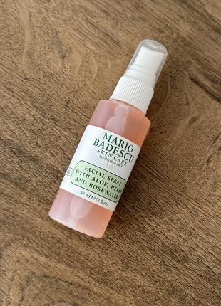 Тонизирующий мист mario badescu facial spray with aloe, herbs and rosewater3 фото