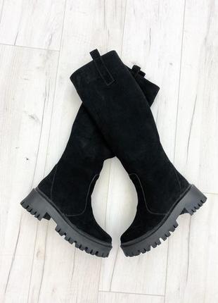 Сапоги из итальянской замши деми/зима3 фото