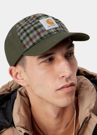 Carhartt wip highbury cap cypress asherstart seaweed кепка блайзер бейсболка оригинал унисекс1 фото