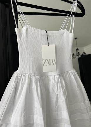 Zara біла сукня, s3 фото