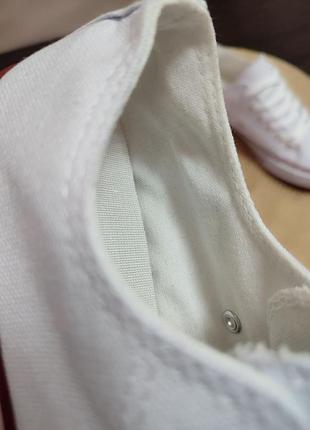 Белые кеды кроссовки мокасины слипоны конверсы летние текстильные7 фото