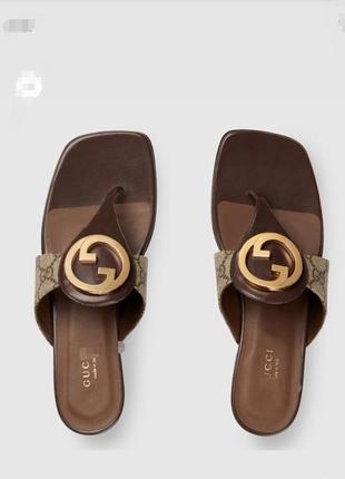 Летние шлепанцы в стиле gucci