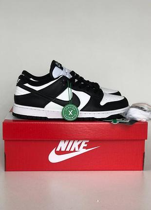 Женские кроссовки nike sb dunk low black white 36-37-38-39-40-41