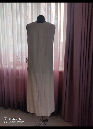 Льняной сарафан платье асимметрия7 фото