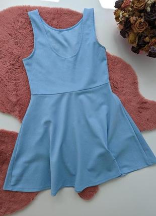 Нежное голубое платье от h&amp;m🌊 l-xl2 фото