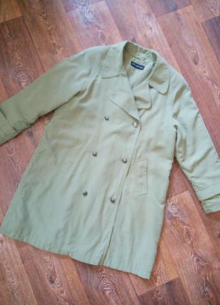 Пальто с поясом, цвет хаки, от wardrobe, р. 16-184 фото