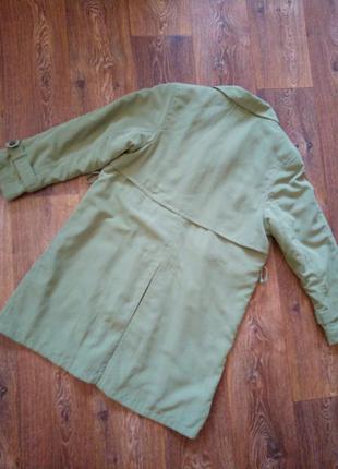 Пальто с поясом, цвет хаки, от wardrobe, р. 16-185 фото