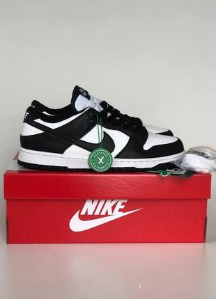 Женские кроссовки nike sb dunk low black white 39