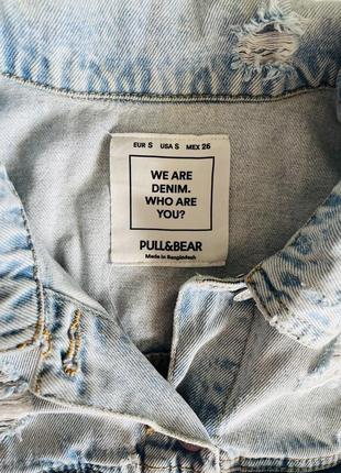 Джинсова куртка pull &amp;bear6 фото