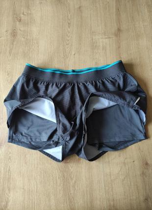 Женские спортивные двойные шорты с тайтсами  crane германия,  s.2 фото