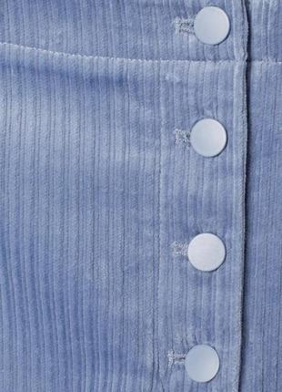 Голубая вельветовая юбка от h&m4 фото