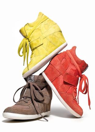 Victoria’s secret ash bowie suede wedge sneakers оригинал сникерсы