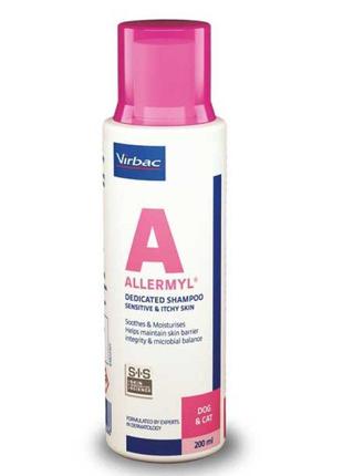 Шампунь алерміл у разі дерматитів у котів і собак 200 мл