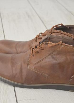 Cetti мужские кожаные туфли кроссовки коричневого цвета оригинал 45.5 размер2 фото