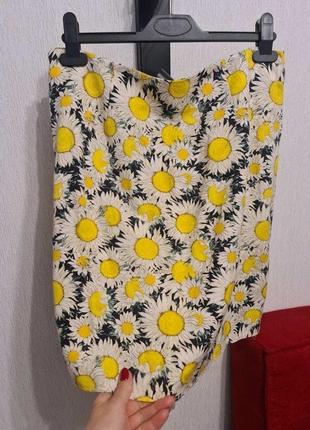 Яркая летняя юбка с подсолнухами paris atelier1 фото