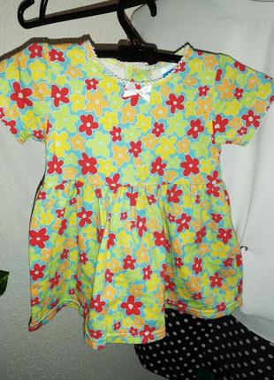 Сукня 74 зростання floral трикотаж