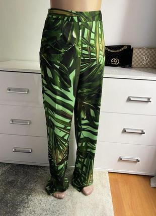 Новые пляжные штаны zara в растительный принт1 фото