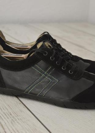 Senmotic мужские кожаные кроссовки ручной работы черного цвета оригинал 44 44.5 размер
