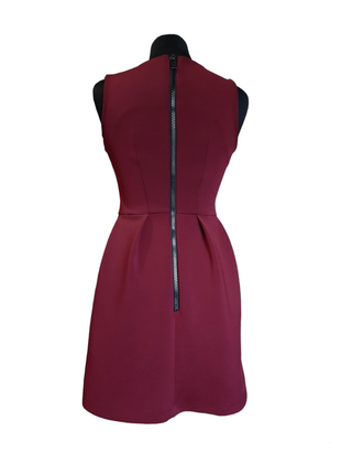 Платье из неопрена topshop размер м поалка бордового кольра2 фото