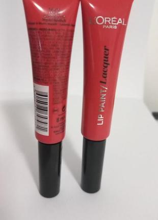 L'oreal paris infallible paints lip блиск для губ.