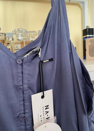 Рубашка рубашка блузка открытые плечи натуральная ткань вискоза na-kd4 фото