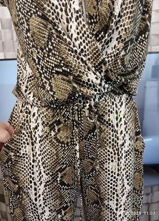 Женский летний брючный комбинезон с джоггерами бриджами3 фото