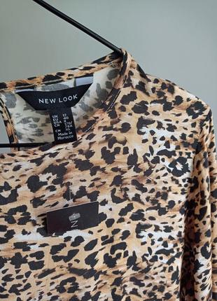 🆂🅰🅻🅴 новая леопардовая кофта блуза свободна new look, 98123 фото