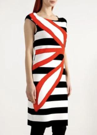 Marc cain twin set cos платье футляр платье бандажная с графическим абстрактным принтом меди