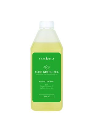 Професійна масажна олія «aloe green tea» (зелений чай) 1000 ml , daymart1 фото