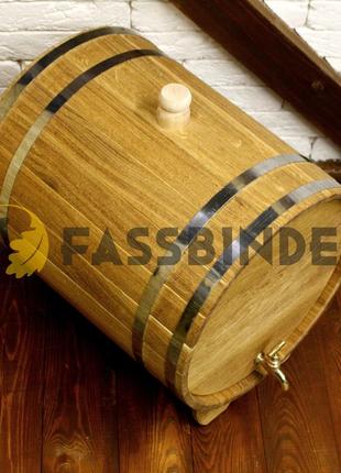 Бочка дубовая (жбан) для напитков fassbinder™ 50 литров daymart4 фото