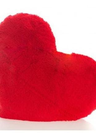 Плюшевая подушка сердце красный 22см daymart