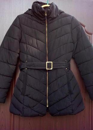Стильный зимний пуховик куртка для девочки от бренда next, на 13-14 лет/164 см