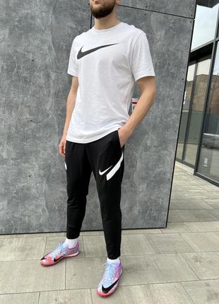 Брюки nike dri-fit strike black white pants оригінал dn4138-010