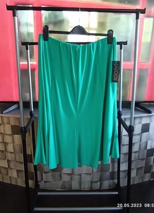 Женская весенне-летняя юбка миди,50-54 размер1 фото