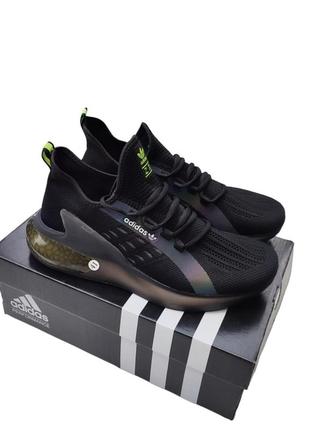 Летние мужские черные кроссовки adidas zx boost 🆕 кроссовки адидас4 фото