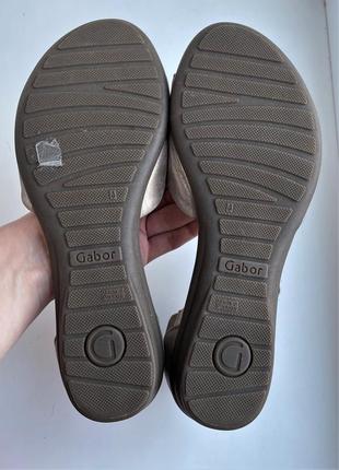 Шкіряні босоніжки gabor 37 р. натуральна шкіра сандалі в стилі ecco clarks geox7 фото
