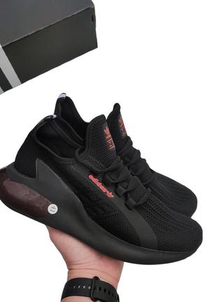 Літні чоловічі чорні кросівки adidas zx boost 🆕 кросівки адідас