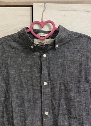 Рубашка женская, размер м-l-xl, хлопок, лен1 фото