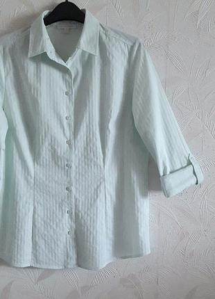 Стрейчева приталена сорочка з найтоншого матеріалу, 44?-46-48?, charles viegele5 фото