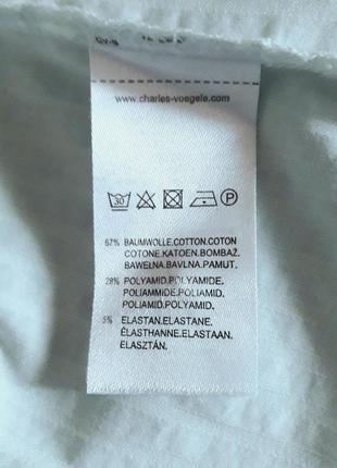 Стрейчева приталена сорочка з найтоншого матеріалу, 44?-46-48?, charles viegele9 фото