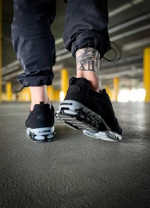 Кросівки чоловічі / жіночі чорні stussy x nike air zoom spiridon cage 2 "black/cool grey"9 фото