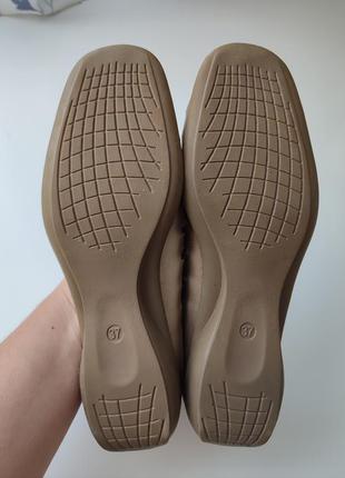 Летние кожаные туфли мокасины на узкую ногу4 фото